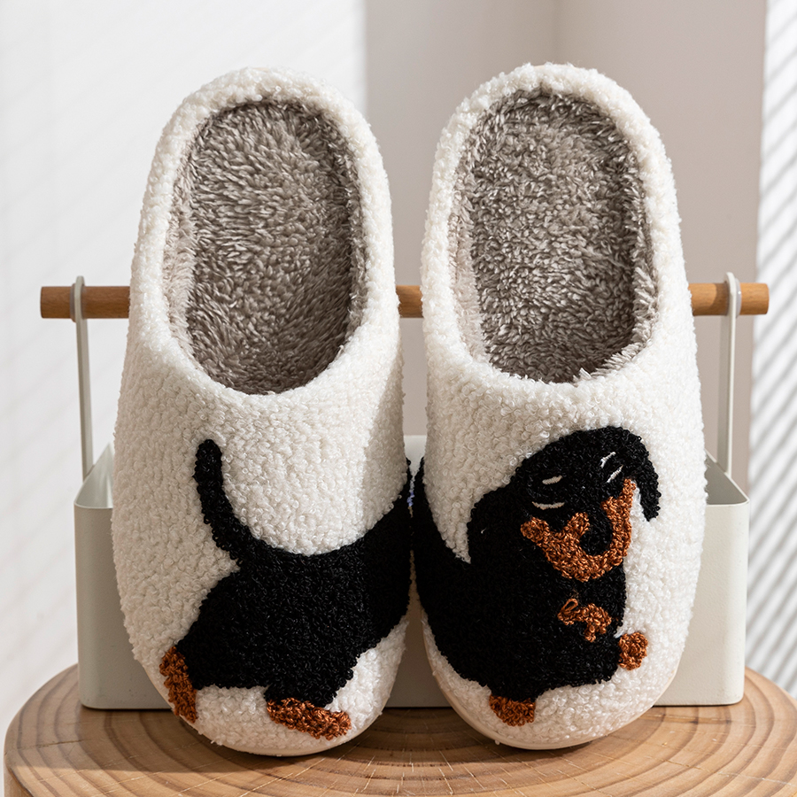 Sewing House - Women Slippers Cartoon Cute Interesting Dachshund