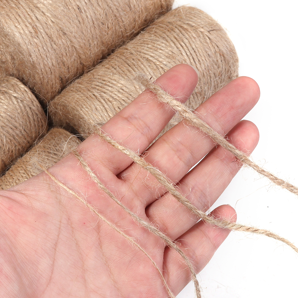 Sewing Thread In Textile - 100Meters Natural Jute Rope String Ribbon