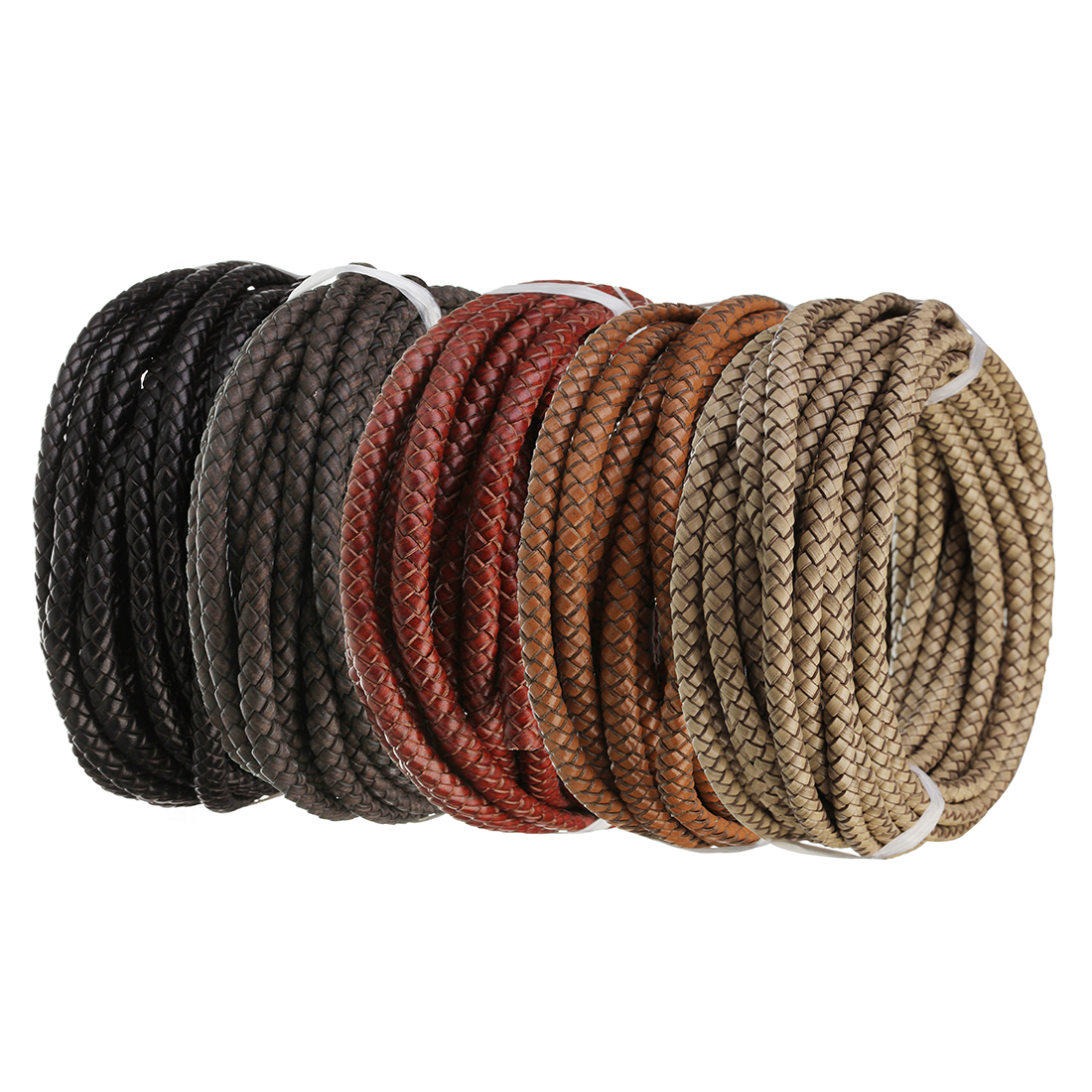 Sewing Thread In Textile - 1M/Lot 6mm Braided Genuine Leather Cord