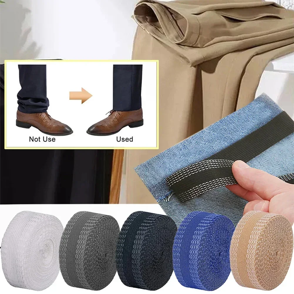 Interfacing Iron On - Self-Adhesive Tape for Trousers Legs Edge