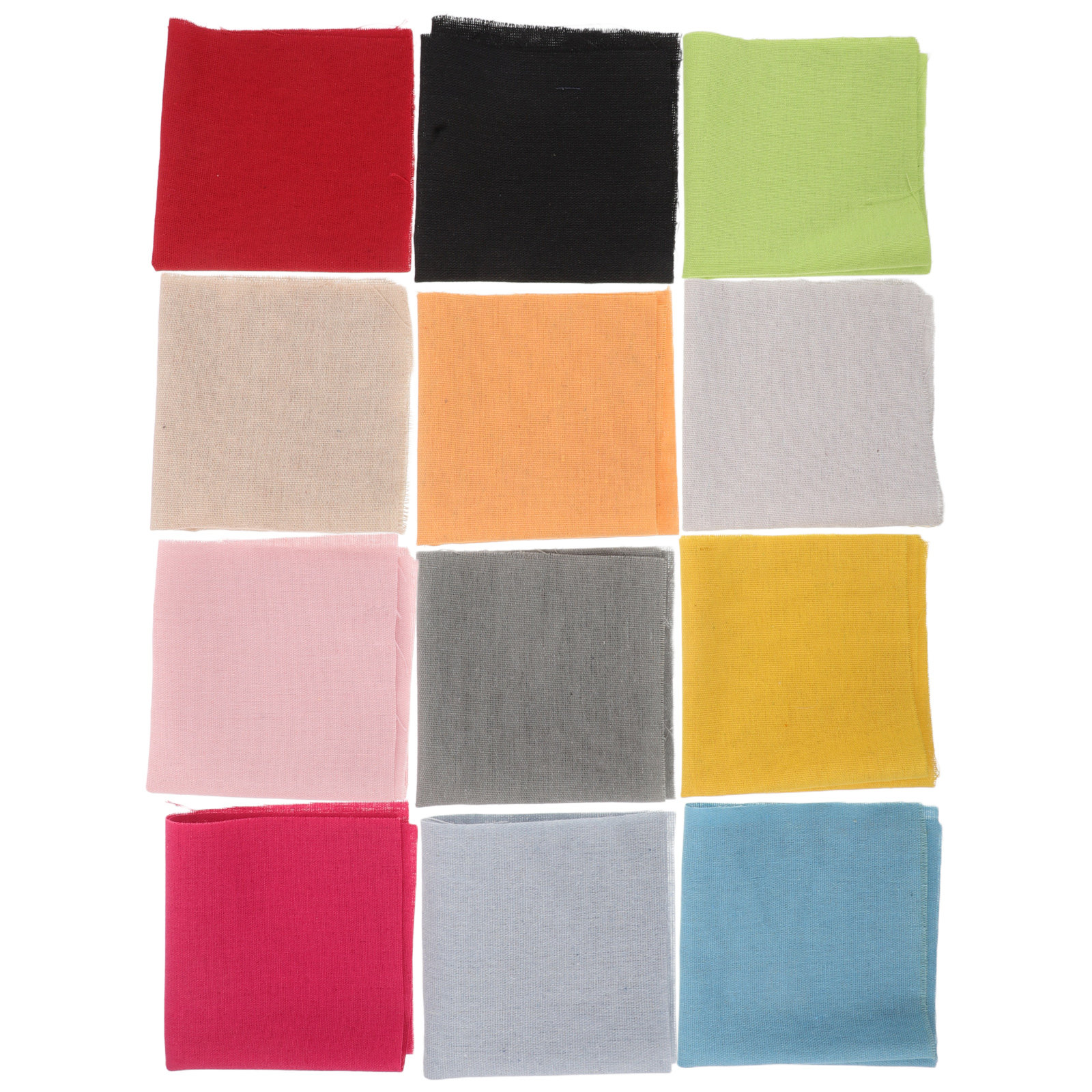 Is Sewing Textile Art - 12Sheet Colorful Embroidery Fabric Linen Blend