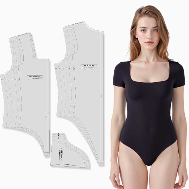 Textile Sewing Patterns - Sewing patterns for women's bodysuit in