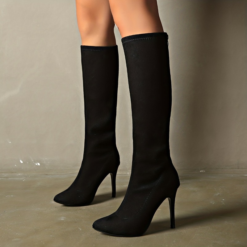 Women's Fashion Boots	Pointed  - Sewing Zipper reseña y precio