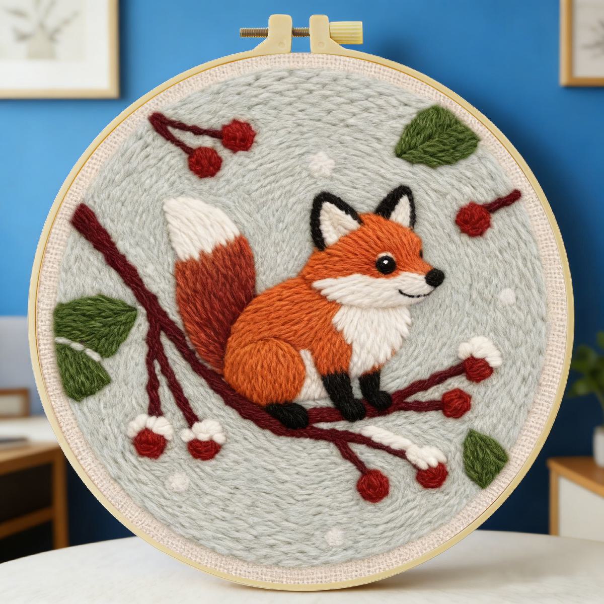 20X20CM/7.87inch Animal - Fox  - Is Sewing Textile Art reseña y precio