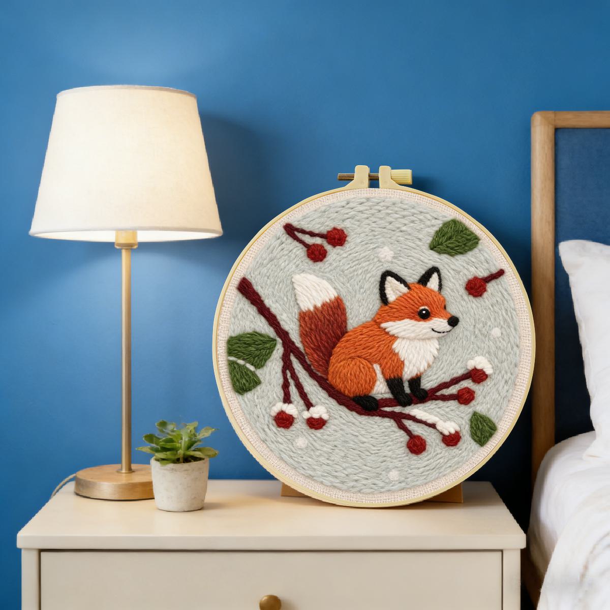 20X20CM/7.87inch Animal - Fox  - Is Sewing Textile Art reseña y precio