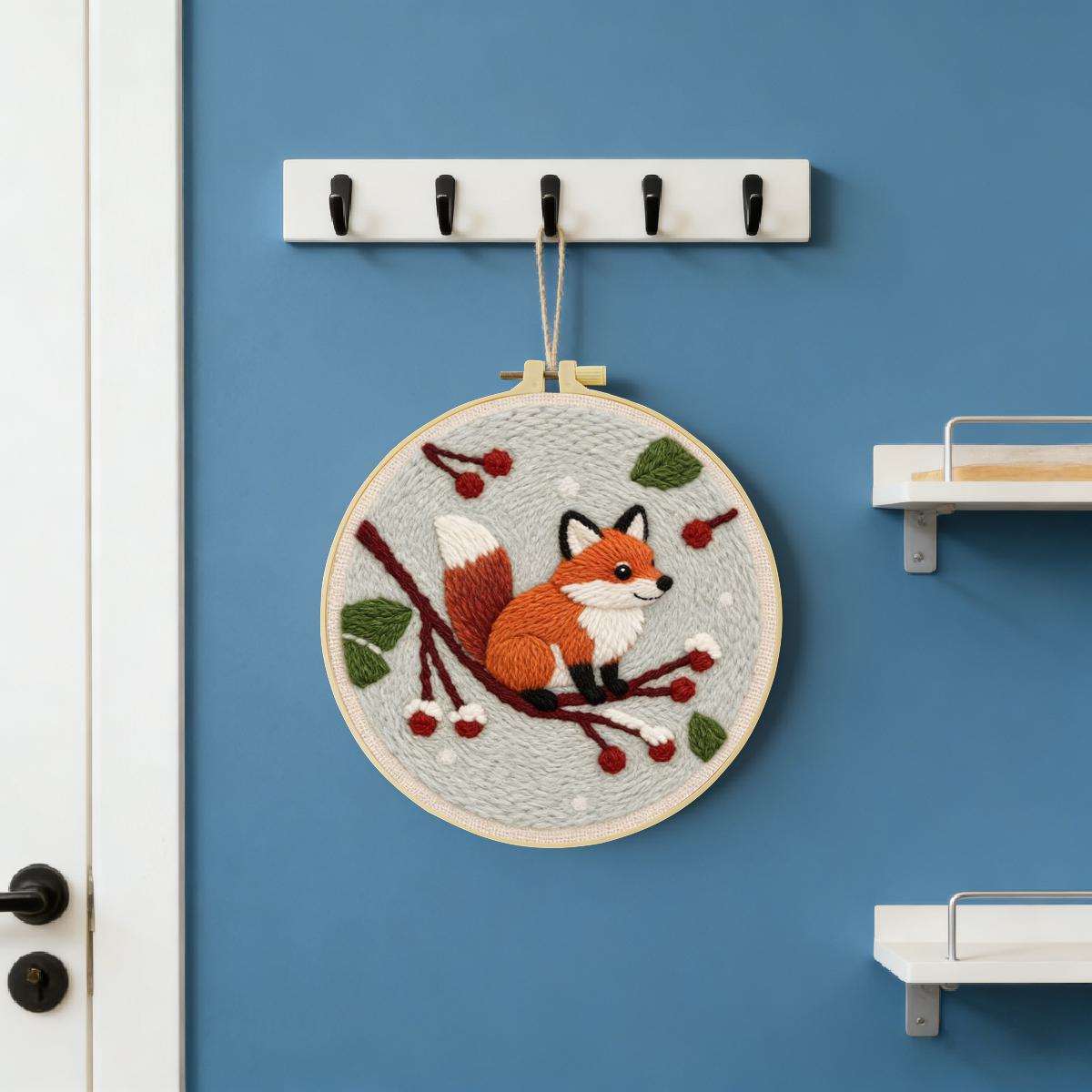 20X20CM/7.87inch Animal - Fox  - Is Sewing Textile Art reseña y precio
