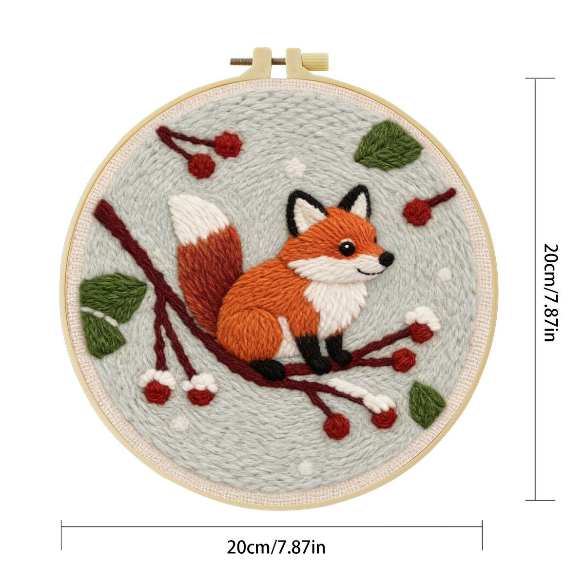 20X20CM/7.87inch Animal - Fox  - Is Sewing Textile Art reseña y precio