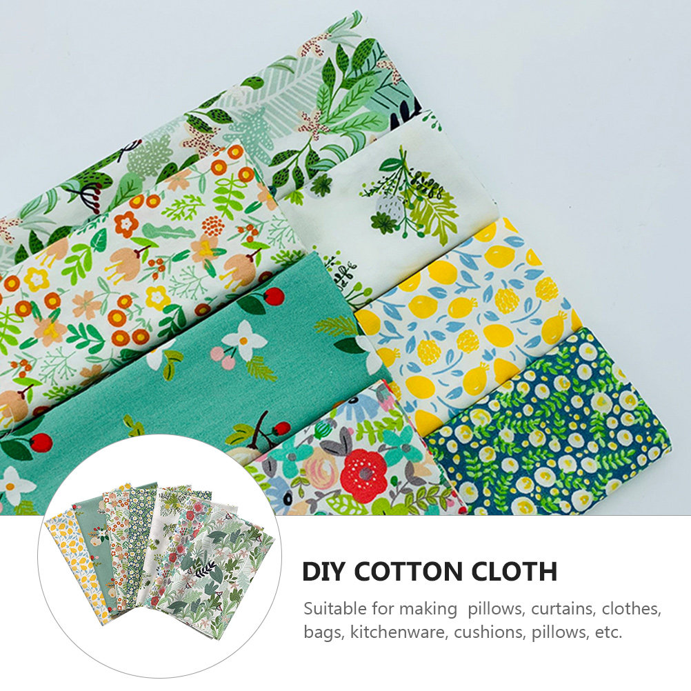 7 Pcs Floral Sewing Cloth Prec - Sewing And Textile reseña y precio