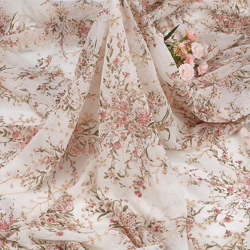 2 Yards/1.8m Embroidered Eyele - Sewing Eyelet Fabric reseña y precio
