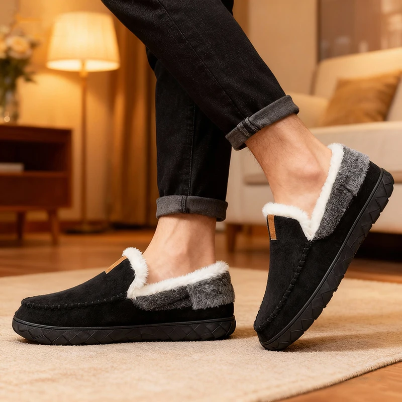 Men's Slippers Home Sewing Plu - Sewing House reseña y precio