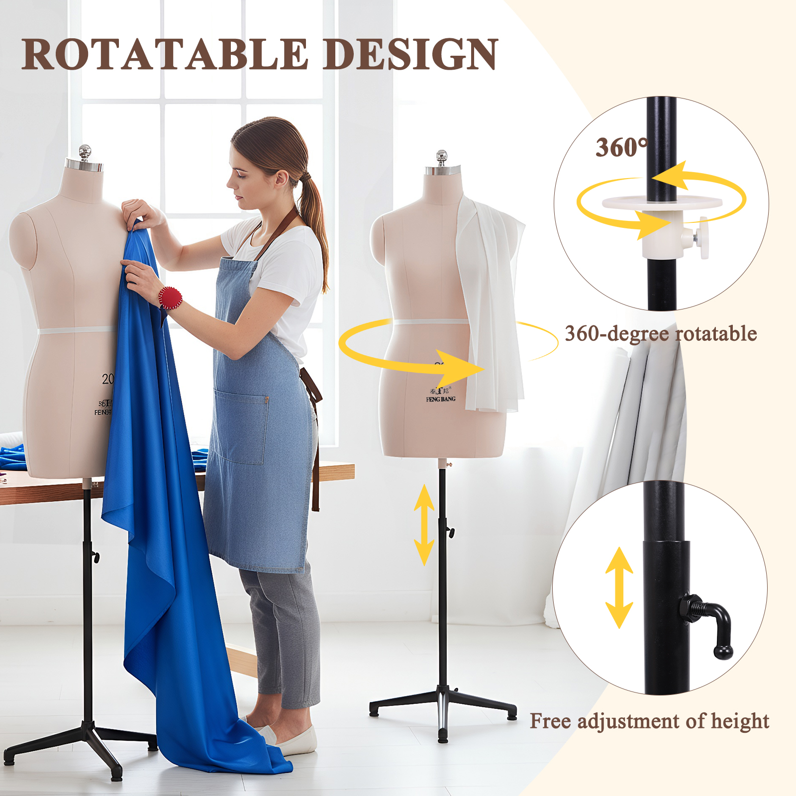 High Quality Female Half Body  - Dress Form Mannequin reseña y precio