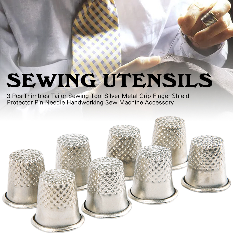 3Pcs Thimble Metal Sewing Thim - Sewing Thimble Metal reseña y precio
