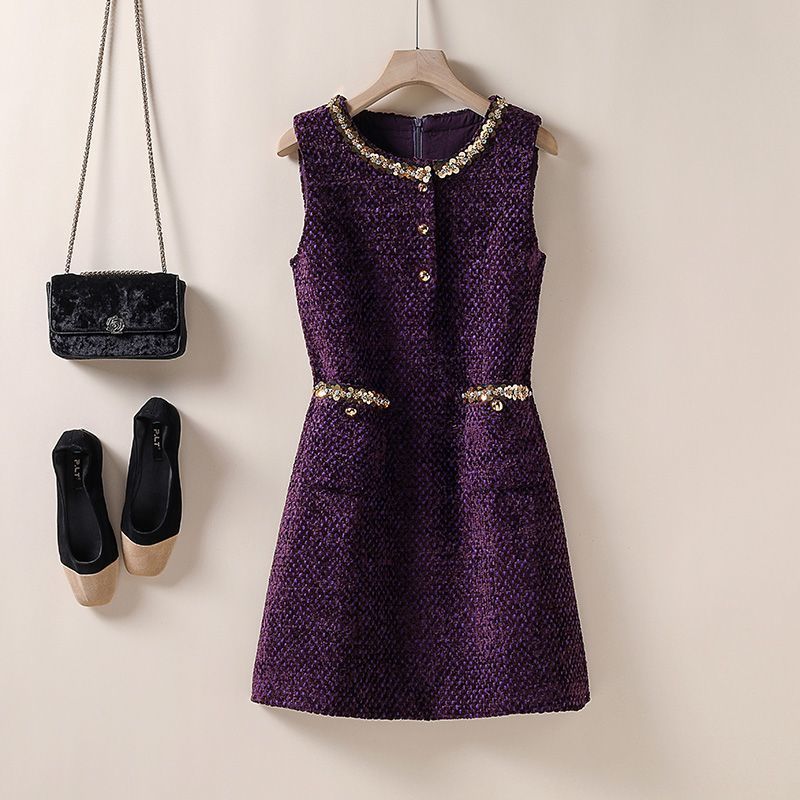 Beaded Sequined Tweed A-Charac - Sewing Tweed reseña y precio
