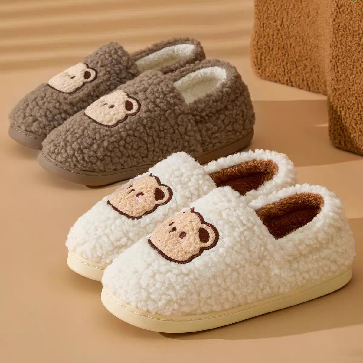 Winter Men's Slippers Couples  - Sewing House reseña y precio