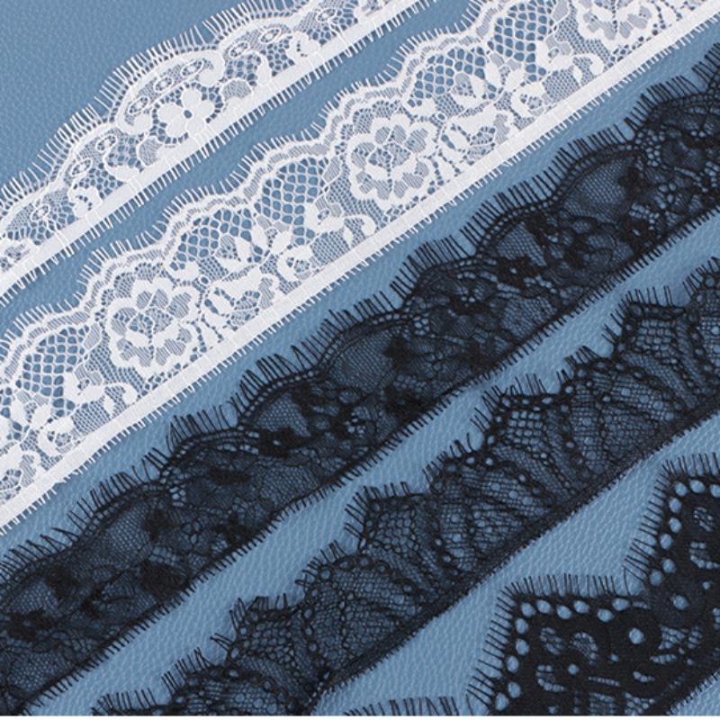 White Lace Big Eyelash Lace Me - Sewing Eyelet Fabric reseña y precio