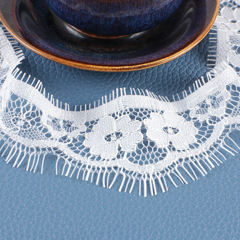 White Lace Big Eyelash Lace Me - Sewing Eyelet Fabric reseña y precio