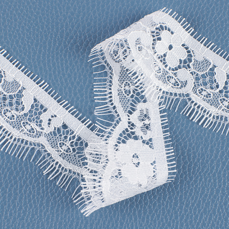 White Lace Big Eyelash Lace Me - Sewing Eyelet Fabric reseña y precio