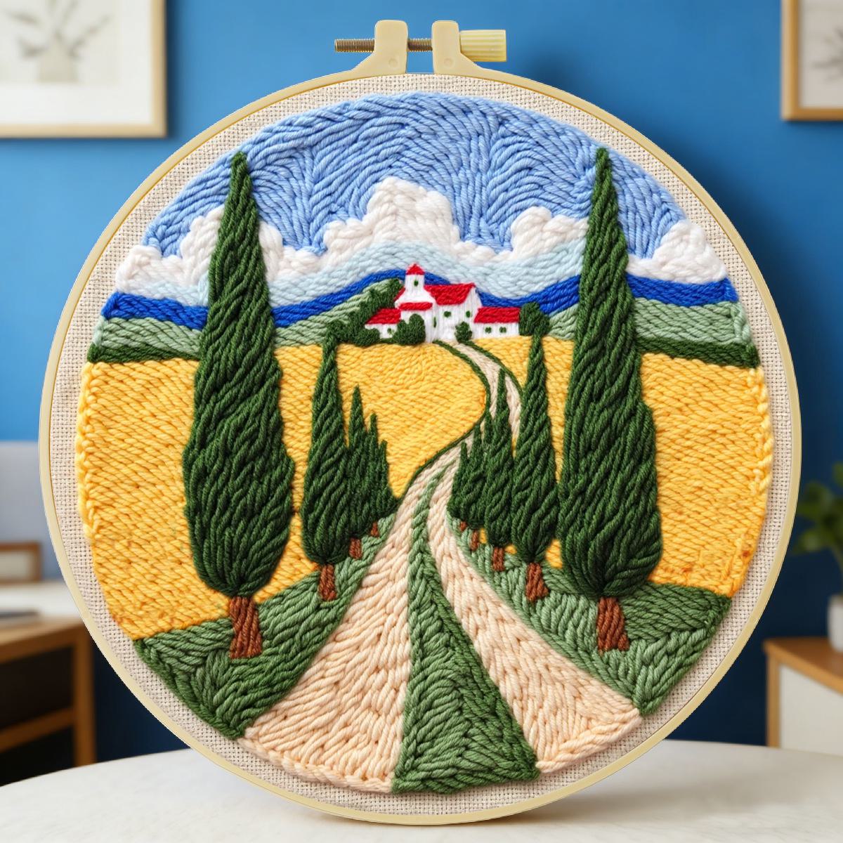 20X20CM/7.87inch field punch n - Is Sewing Textile Art reseña y precio