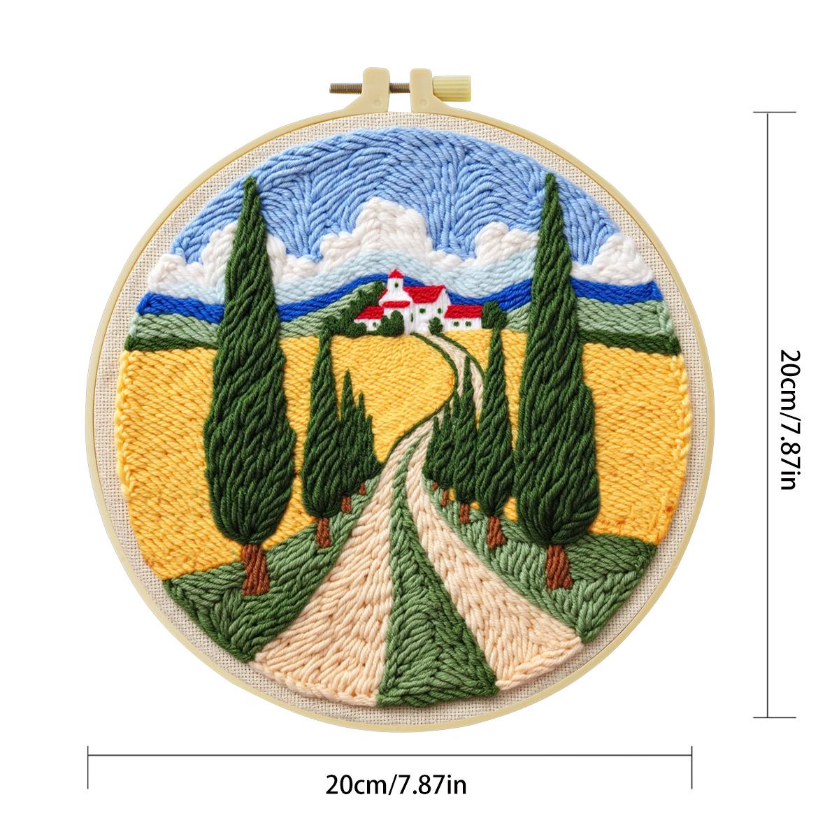 20X20CM/7.87inch field punch n - Is Sewing Textile Art reseña y precio