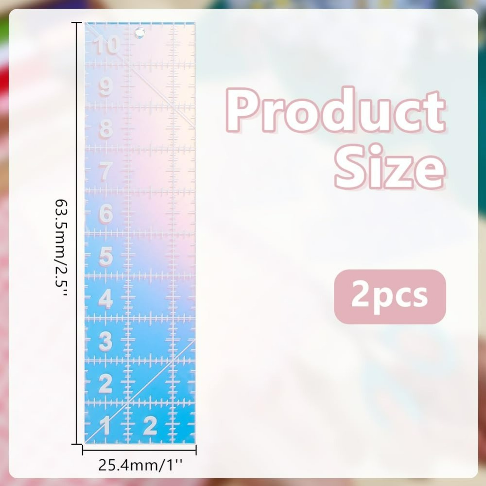 2pcs Quilting Acrylic Template - Textile Sewing Patterns reseña y precio