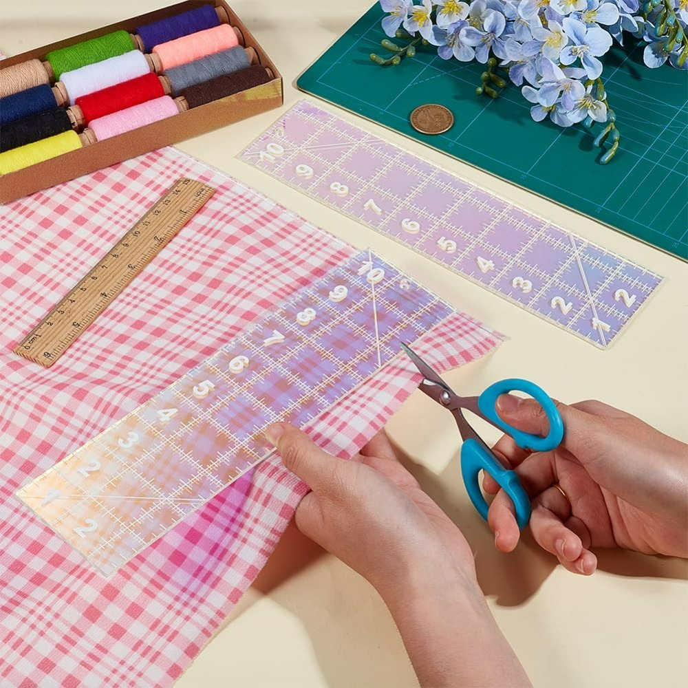 2pcs Quilting Acrylic Template - Textile Sewing Patterns reseña y precio