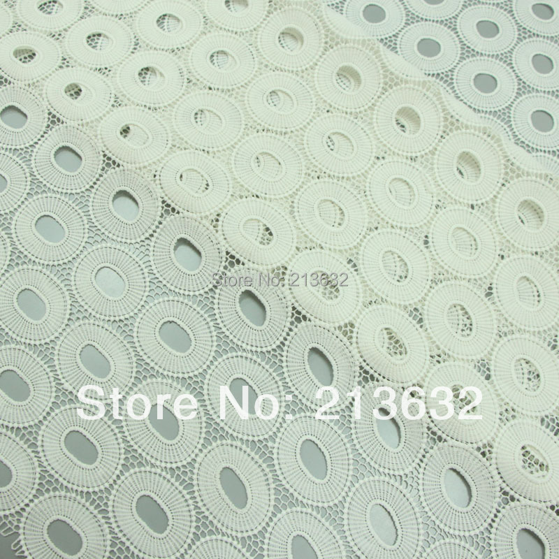 High-End White Fabrics Embroid - Sewing Eyelet Fabric reseña y precio