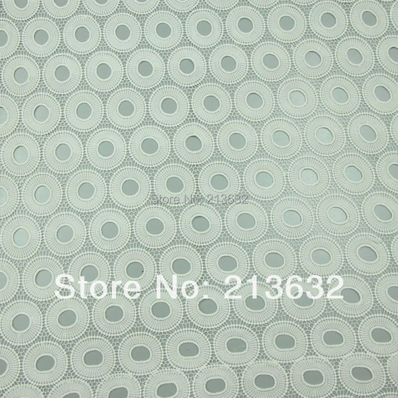 High-End White Fabrics Embroid - Sewing Eyelet Fabric reseña y precio