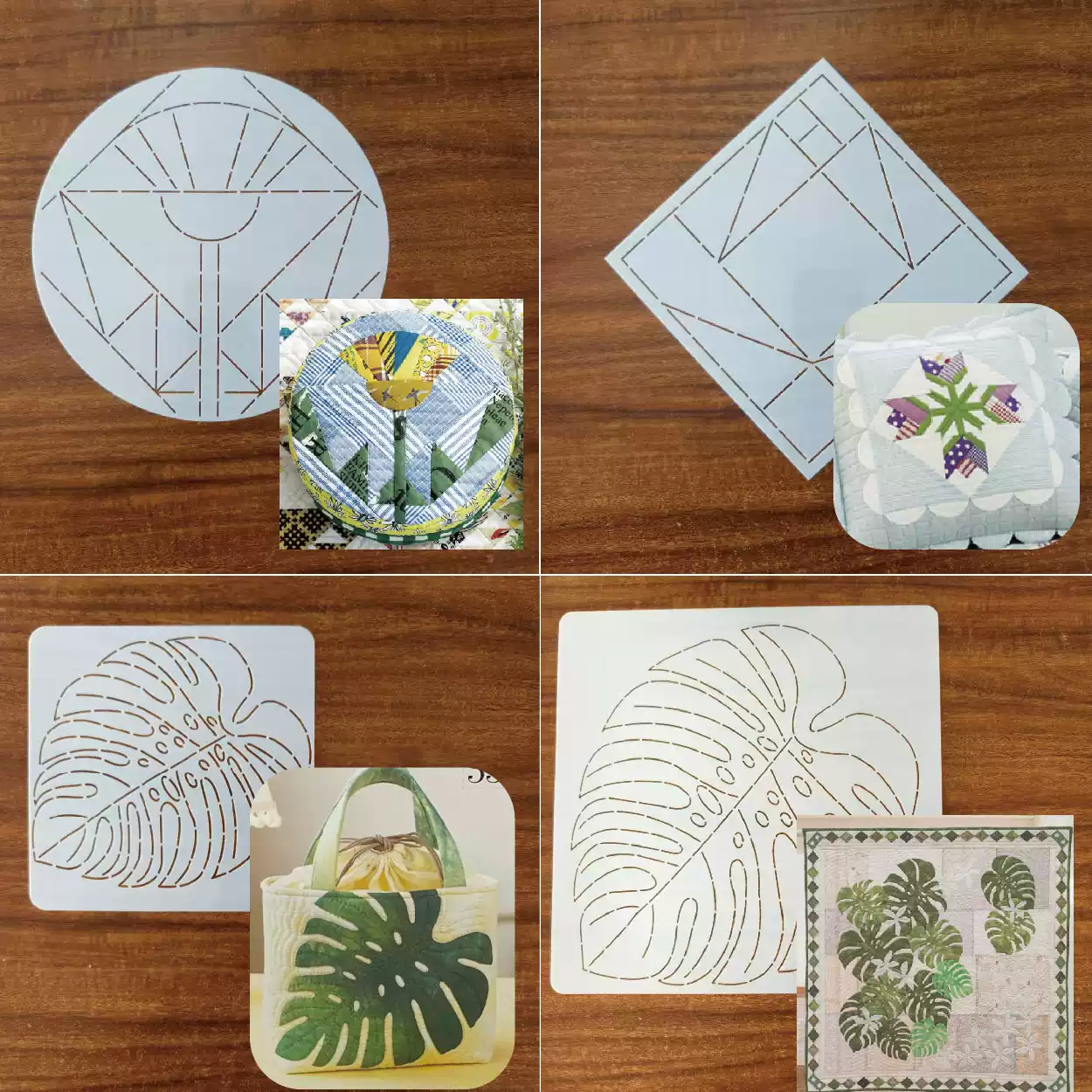 leaf flower Sashiko Embroidery - Is Sewing Textile Art reseña y precio