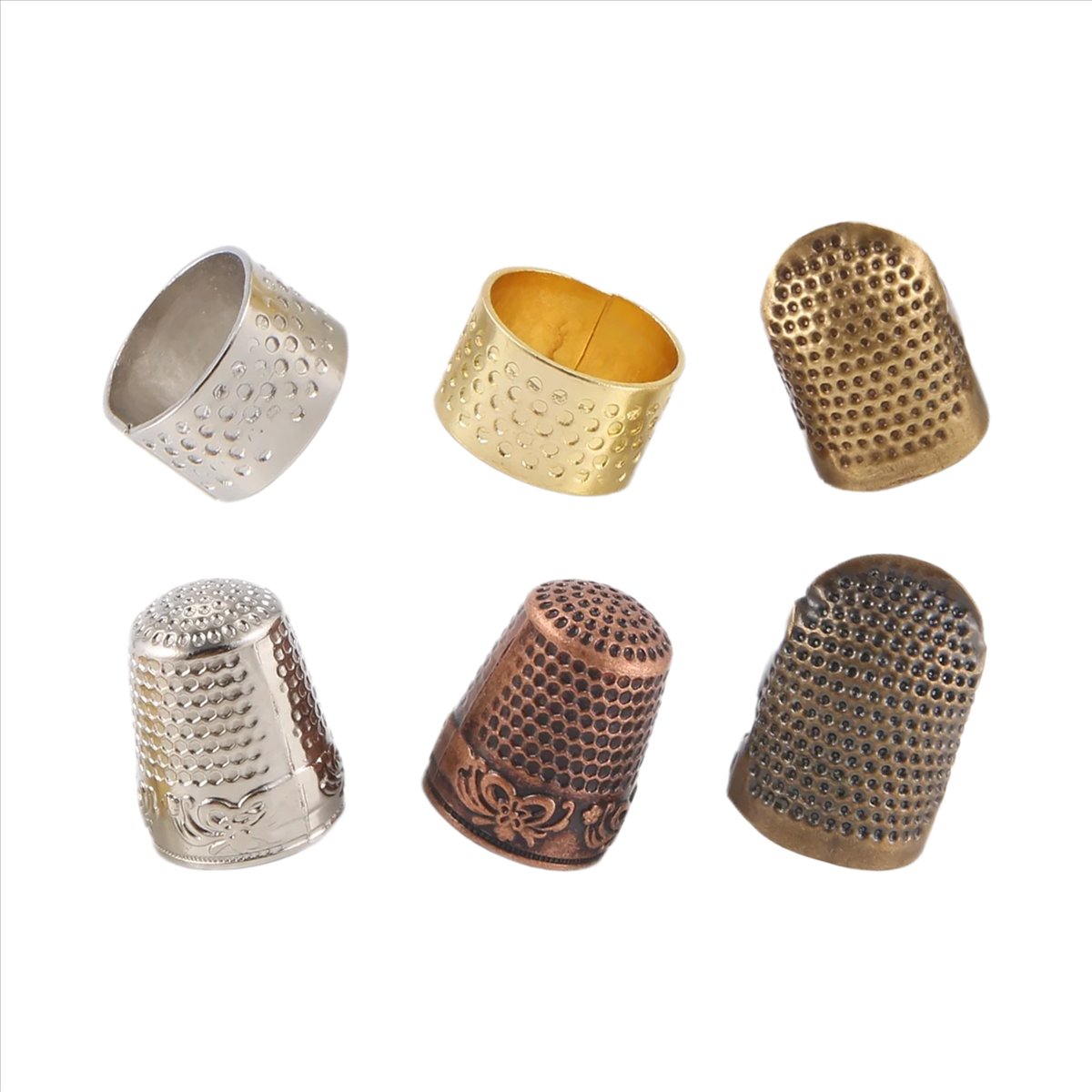 MALL 6 Pieces Sewing Thimble F - Sewing Thimble Metal reseña y precio