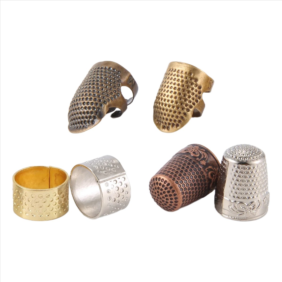 MALL 6 Pieces Sewing Thimble F - Sewing Thimble Metal reseña y precio