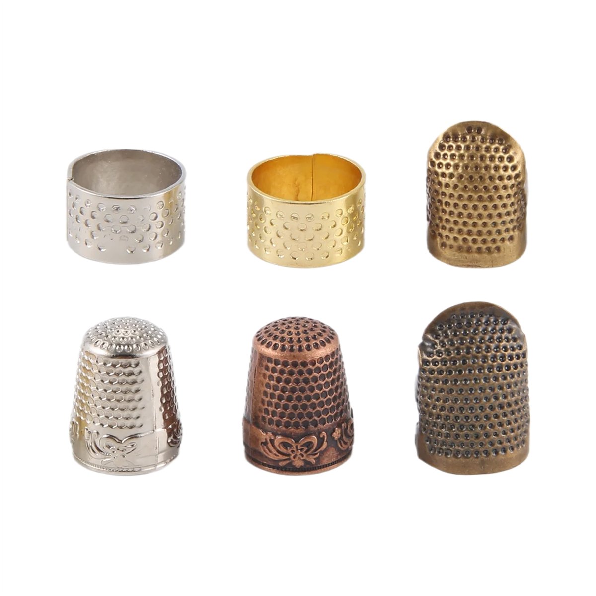 MALL 6 Pieces Sewing Thimble F - Sewing Thimble Metal reseña y precio