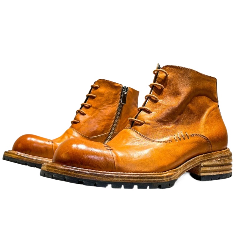 Ethnic Style Washed Horsehide  - Sewing Zipper reseña y precio