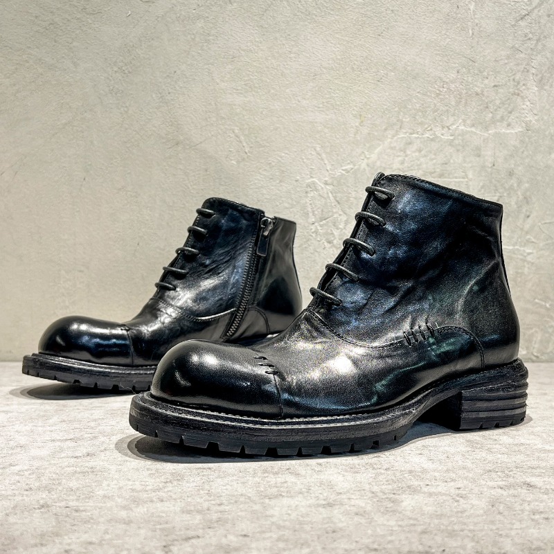 Ethnic Style Washed Horsehide  - Sewing Zipper reseña y precio