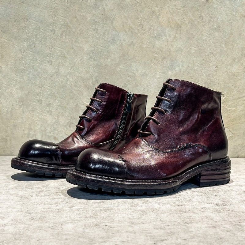 Ethnic Style Washed Horsehide  - Sewing Zipper reseña y precio