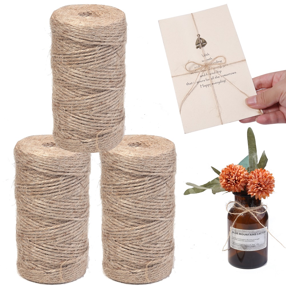 100Meters Natural Jute Rope St - Sewing Thread In Textile reseña y precio