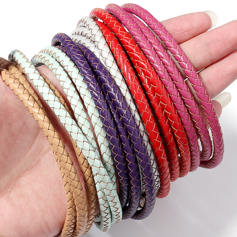 1M/Lot 6mm Braided Genuine Lea - Sewing Thread In Textile reseña y precio