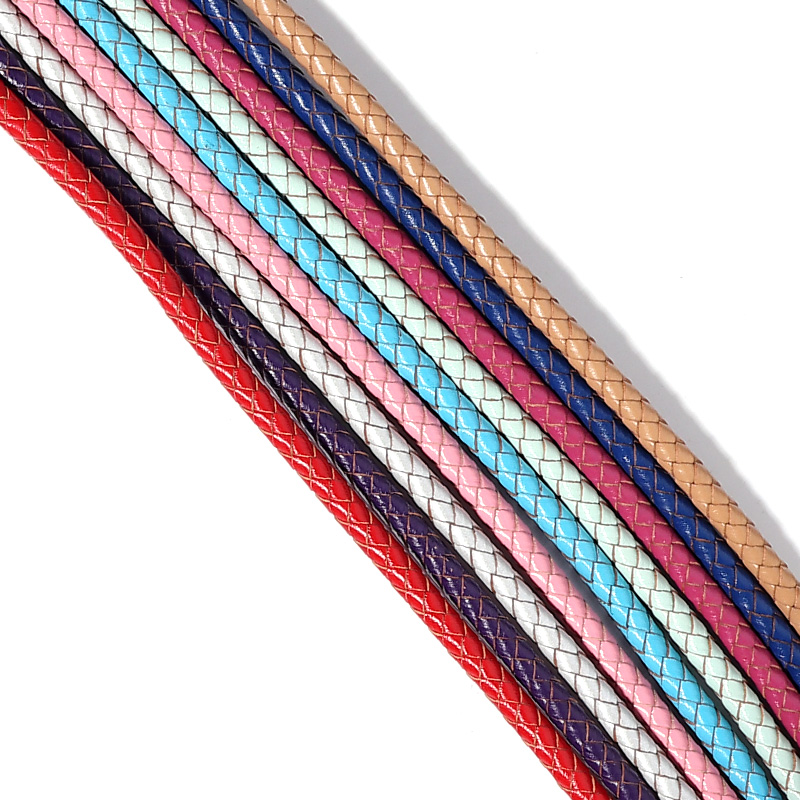 1M/Lot 6mm Braided Genuine Lea - Sewing Thread In Textile reseña y precio