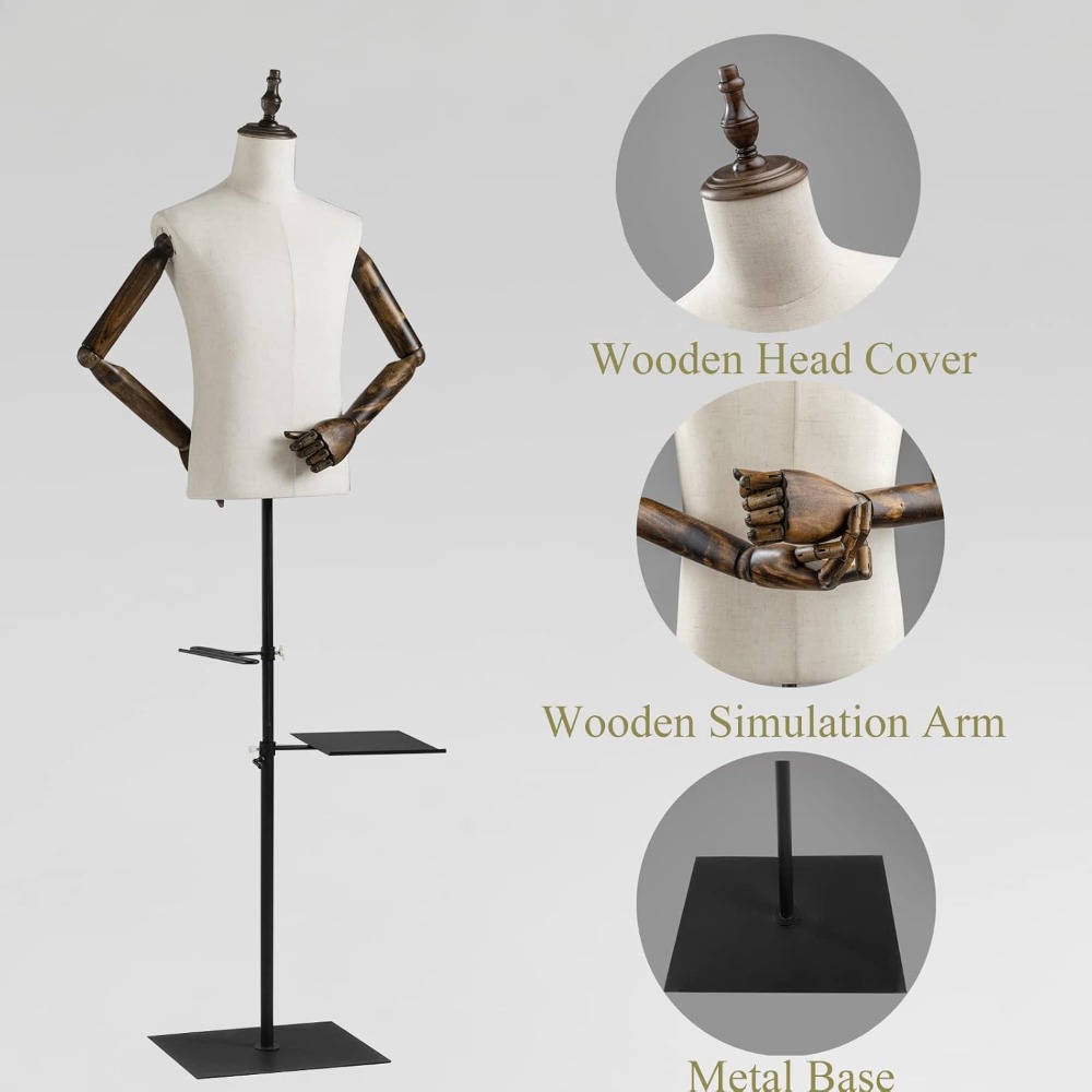 53-76inch Male Mannequin Torso - Dress Form Mannequin reseña y precio