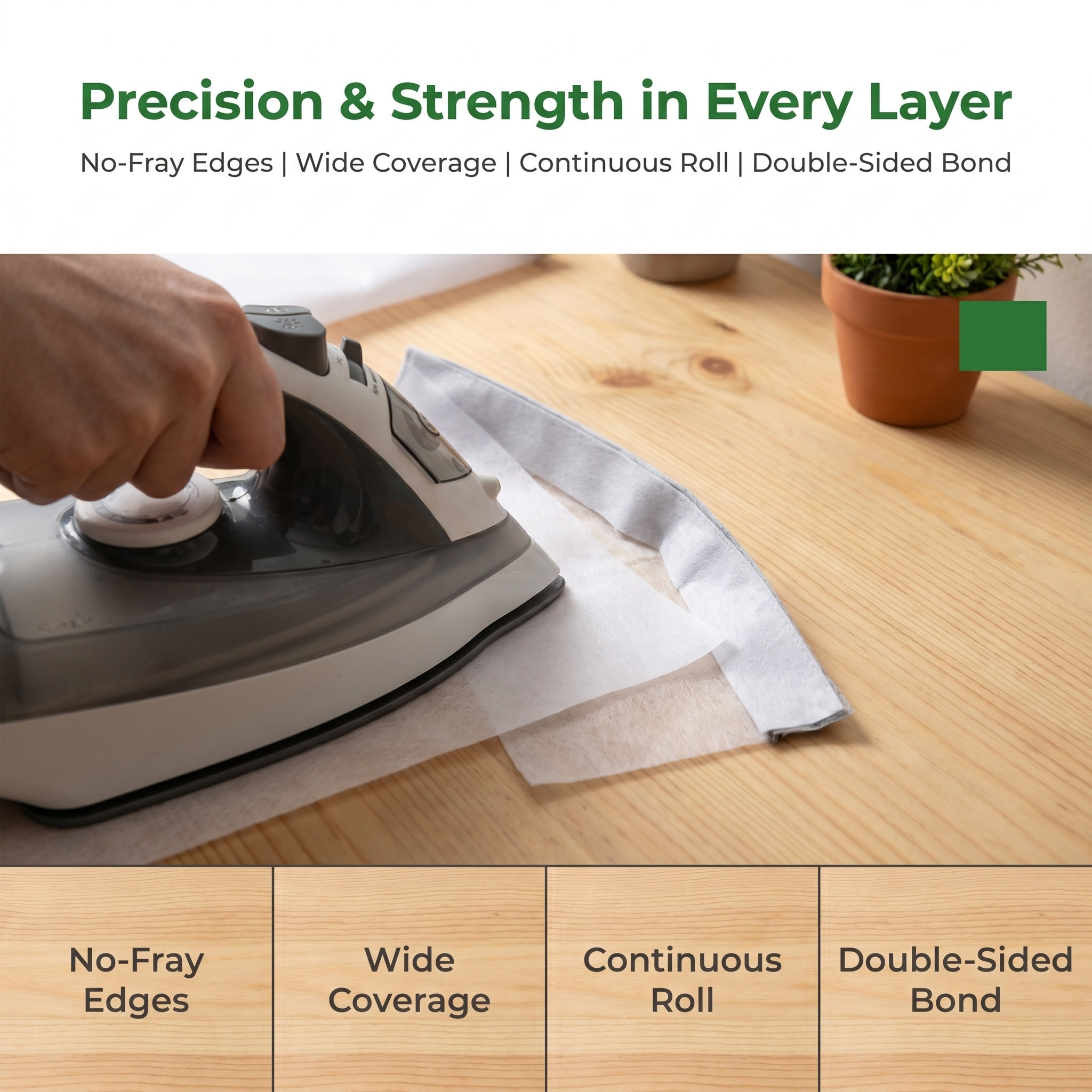 Double Sided Iron on Adhesive  - Interfacing Iron On reseña y precio