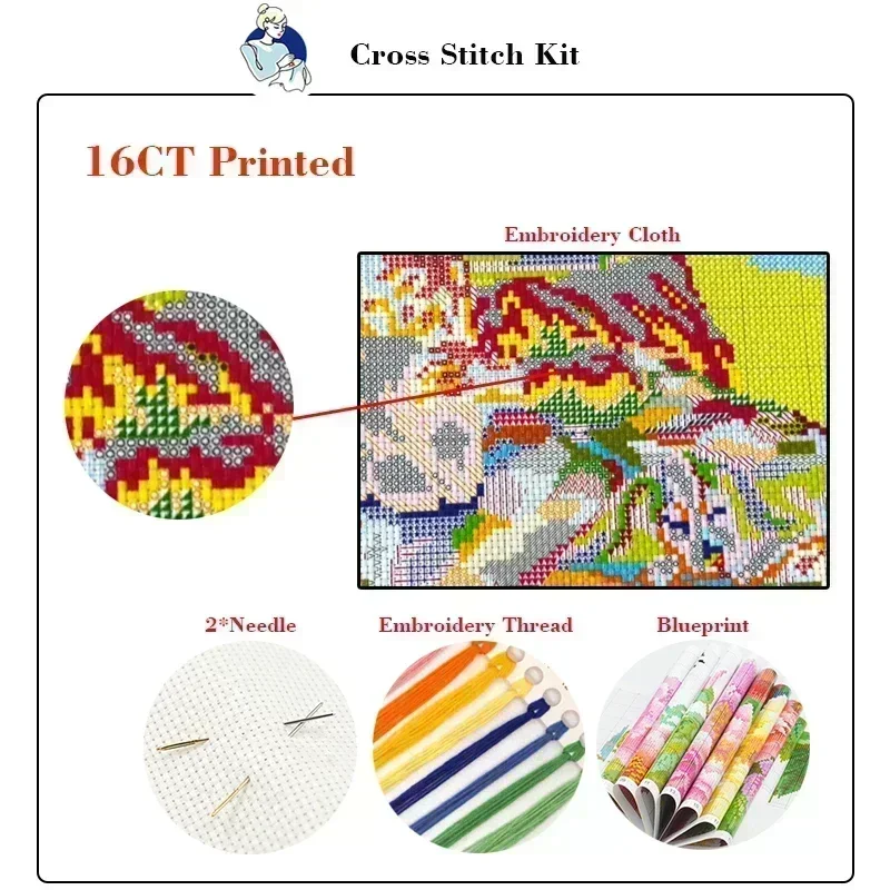 Joy Sunday Cross Stitch Kits F - Textile Sewing Patterns reseña y precio