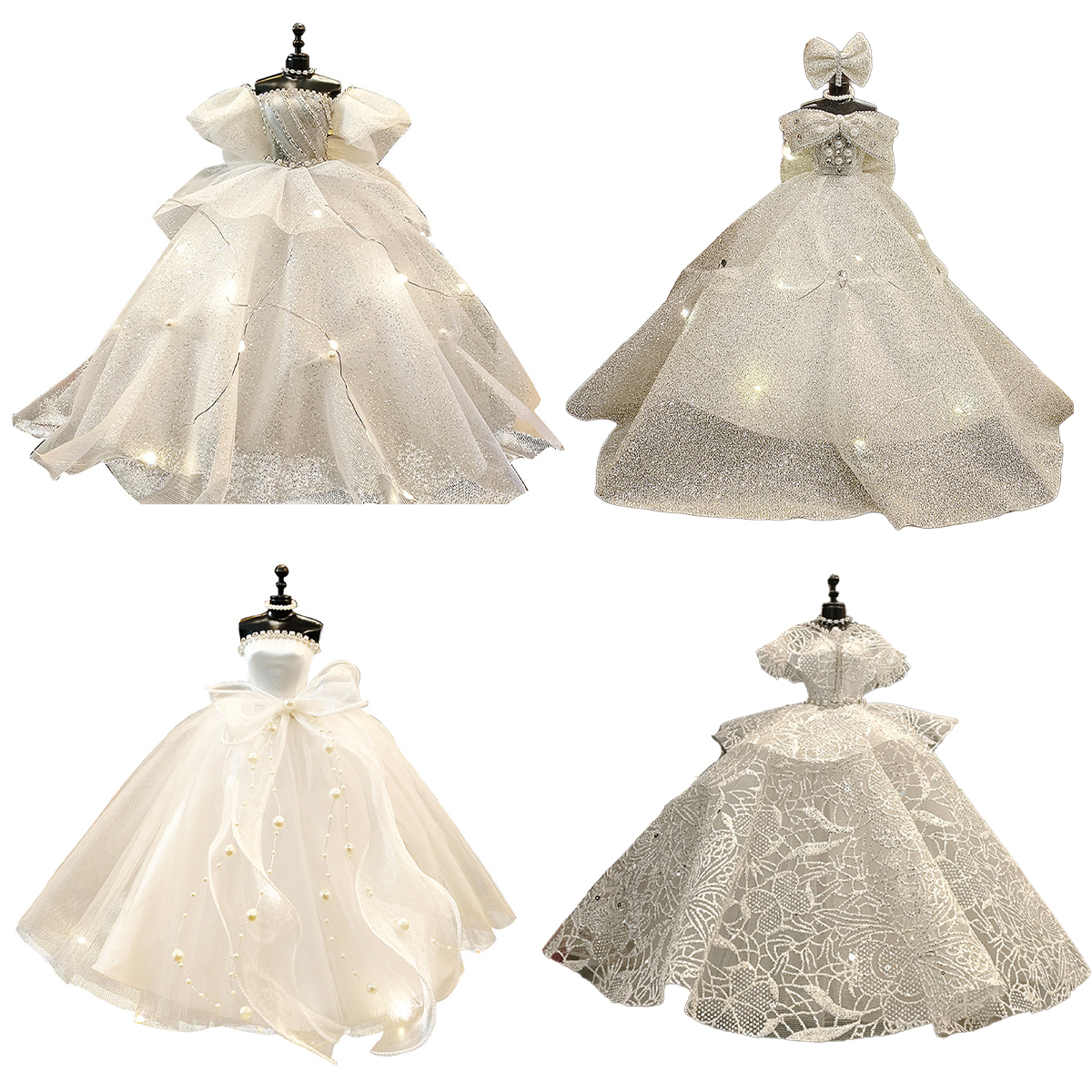 1/6 Mini Wedding Dress Set wit - Dress Form Mannequin reseña y precio