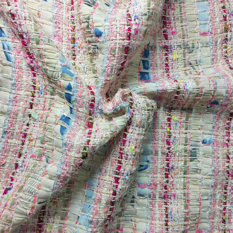 Pink and White Woven Ribbon Ya - Sewing Tweed reseña y precio