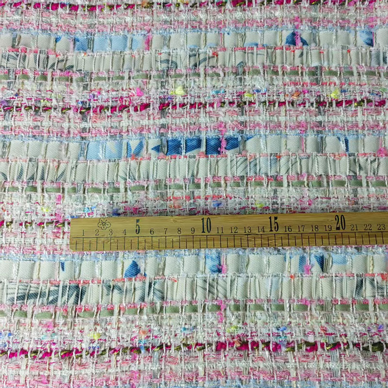 Pink and White Woven Ribbon Ya - Sewing Tweed reseña y precio
