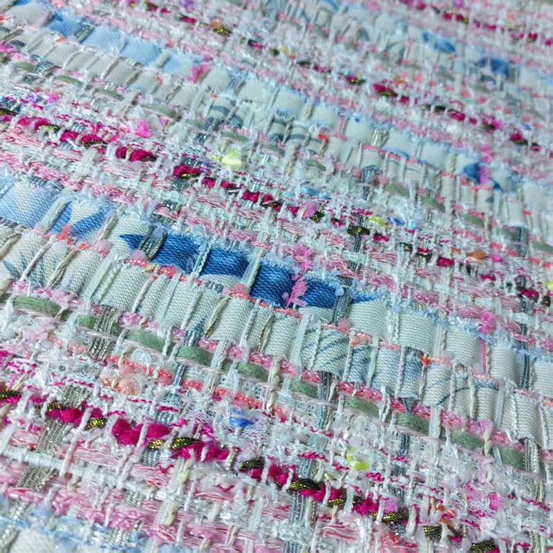 Pink and White Woven Ribbon Ya - Sewing Tweed reseña y precio