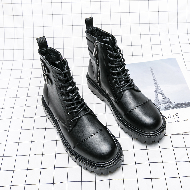 Brand Men's Naked Boots Fashio - Sewing Zipper reseña y precio