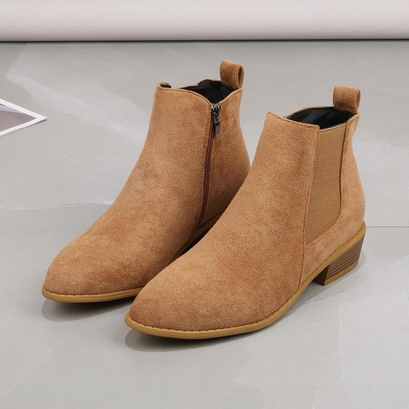 Women's Short Boots Autumn Poi - Sewing Zipper reseña y precio
