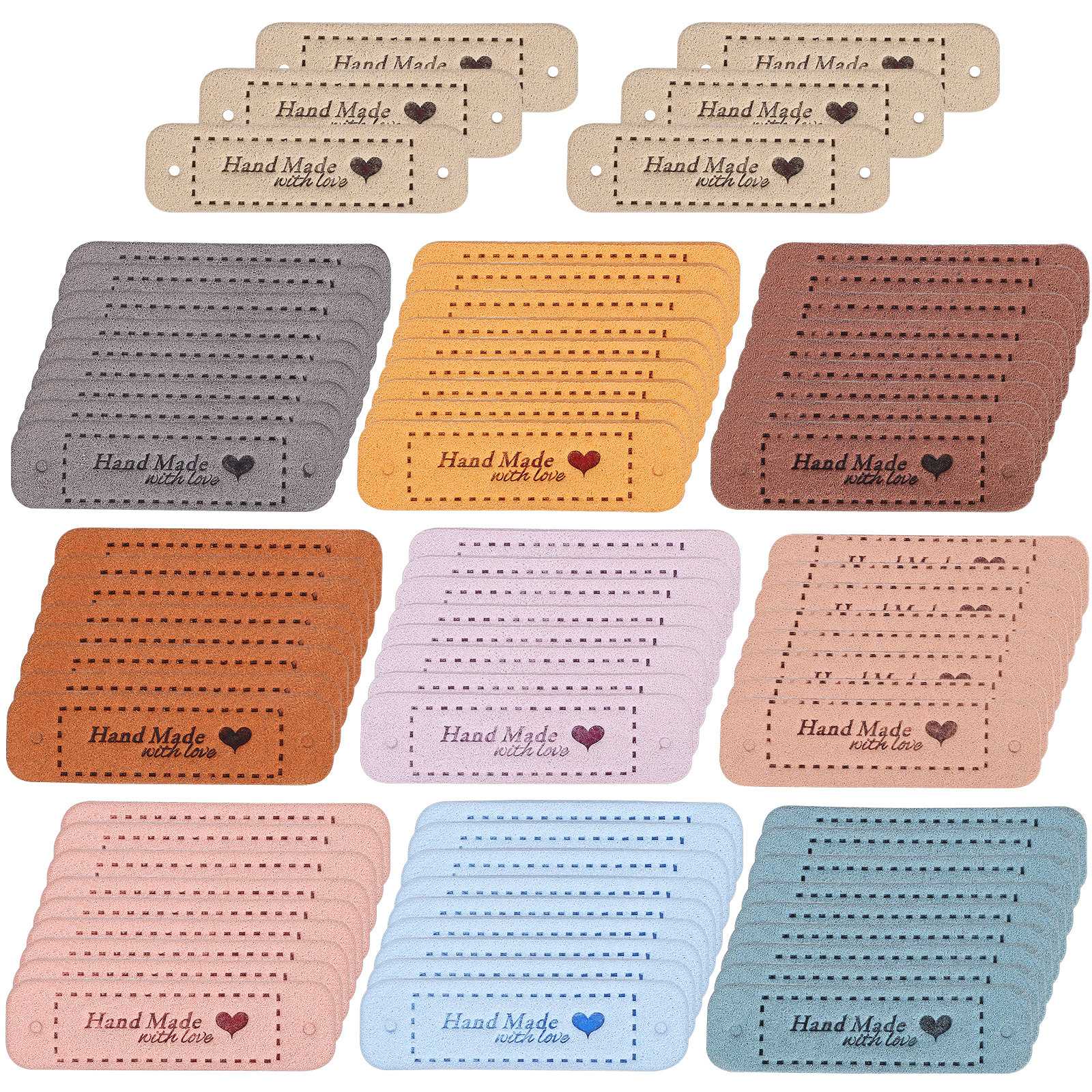 60Pcs Labels Embossed Handmade - Sewing Labels reseña y precio
