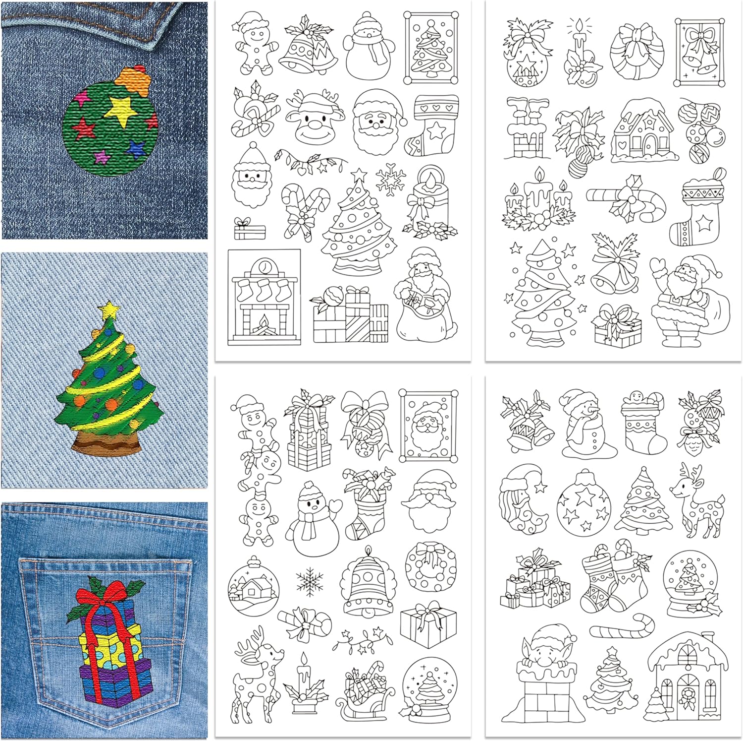 Christmas Handmade Embroidery  - Textile Sewing Patterns reseña y precio
