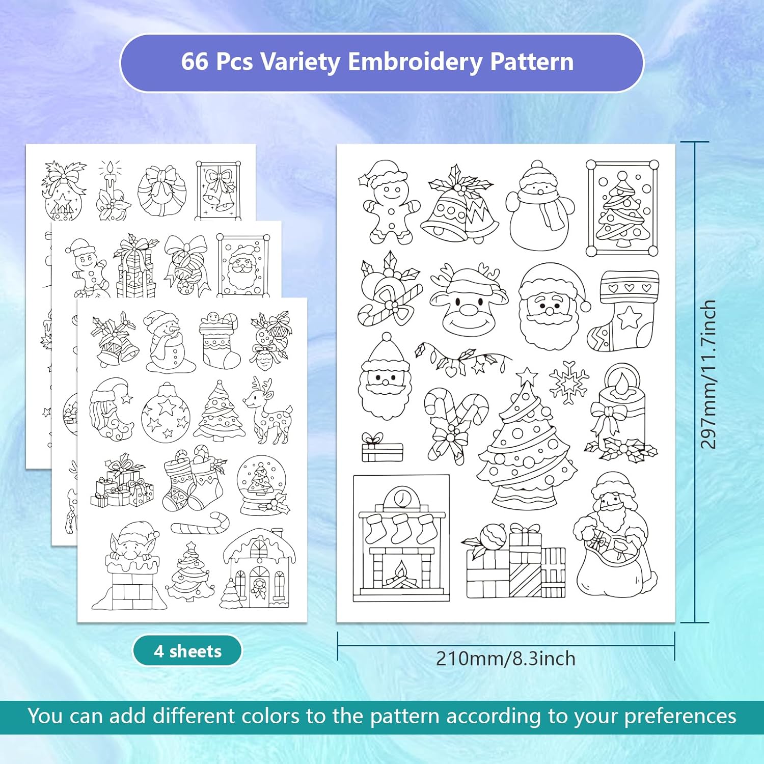 Christmas Handmade Embroidery  - Textile Sewing Patterns reseña y precio
