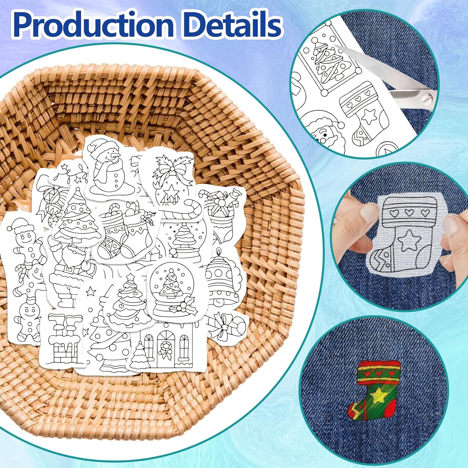Christmas Handmade Embroidery  - Textile Sewing Patterns reseña y precio